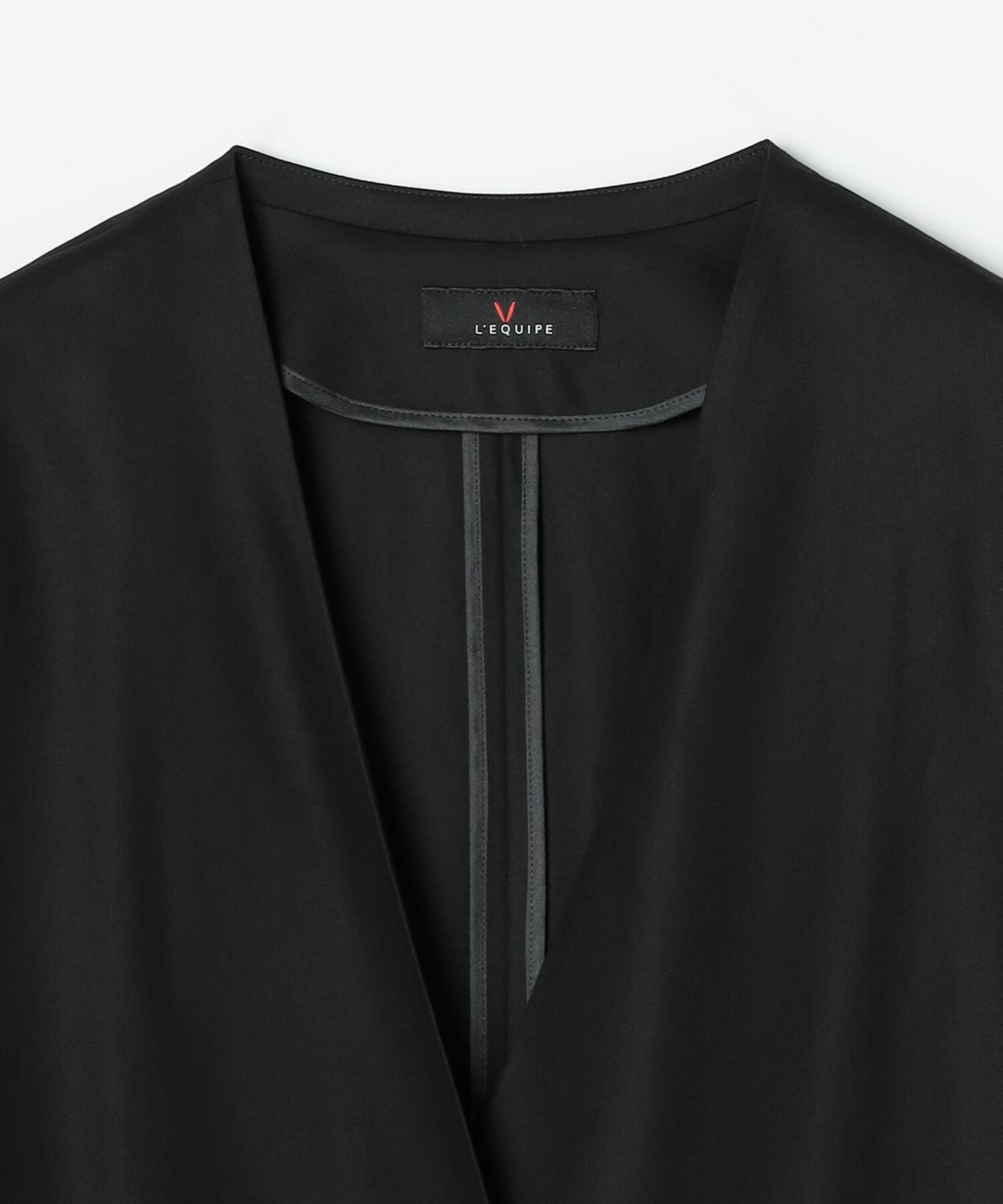 【L'EQUIPE】【Lサイズ】100/2オーガニックコットンジャケット 詳細画像 ブラック 2