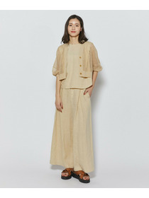 【L'EQUIPE】［eclat 2026年5月号掲載商品］【Lサイズ】ピュアリネンガーメントダイパンツ 詳細画像 ベージュ 3