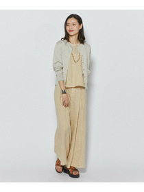 【L'EQUIPE】［eclat 2026年5月号掲載商品］【Lサイズ】ピュアリネンガーメントダイパンツ 詳細画像 ベージュ 6