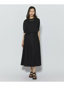 【L'EQUIPE】【Lサイズ】100/2オーガニックコットンスカート 詳細画像 ブラック 1