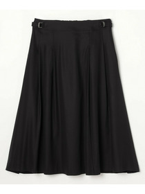 【L'EQUIPE】【Lサイズ】100/2オーガニックコットンスカート 詳細画像 ブラック 6