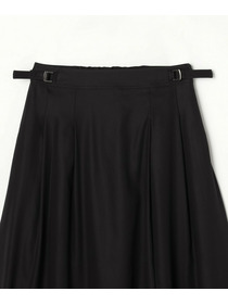 【L'EQUIPE】【Lサイズ】100/2オーガニックコットンスカート 詳細画像 ブラック 8