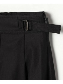 【L'EQUIPE】【Lサイズ】100/2オーガニックコットンスカート 詳細画像 ブラック 9