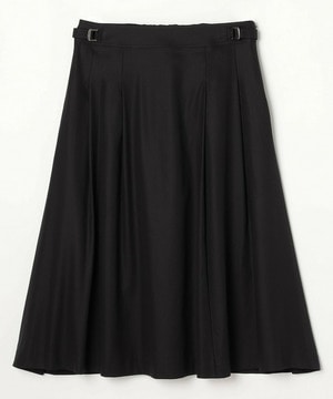 【L'EQUIPE】【Lサイズ】100/2オーガニックコットンスカート 詳細画像 ブラック 1