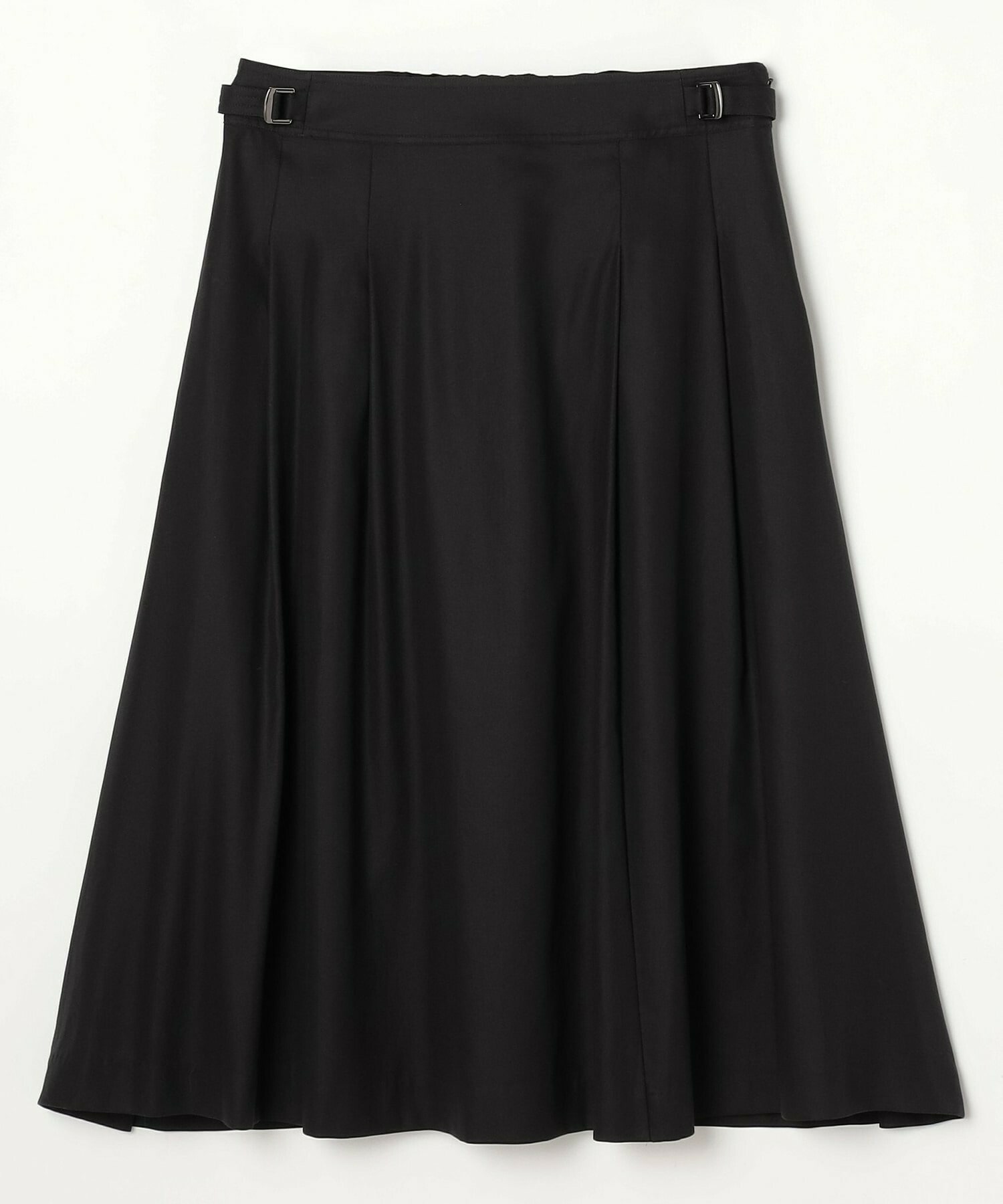 【L'EQUIPE】【Lサイズ】100/2オーガニックコットンスカート 詳細画像 ブラック 1