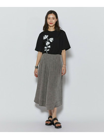 【L'EQUIPE】［eclat 2026年5月号掲載商品］【Lサイズ】ヘンプ麻スカート 詳細画像 ブラック系その他 4