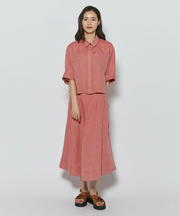 ［eclat 2026年5月号掲載商品］【Lサイズ】ヘンプ麻スカート［eclat 2026年5月号掲載商品］【Lサイズ】ヘンプ麻スカート