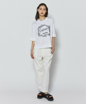 【L'EQUIPE】【Lサイズ】フレームロゴTシャツ 詳細画像 ホワイト 1