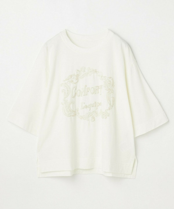 【L'EQUIPE】【大きいサイズ】フレームロゴTシャツ
