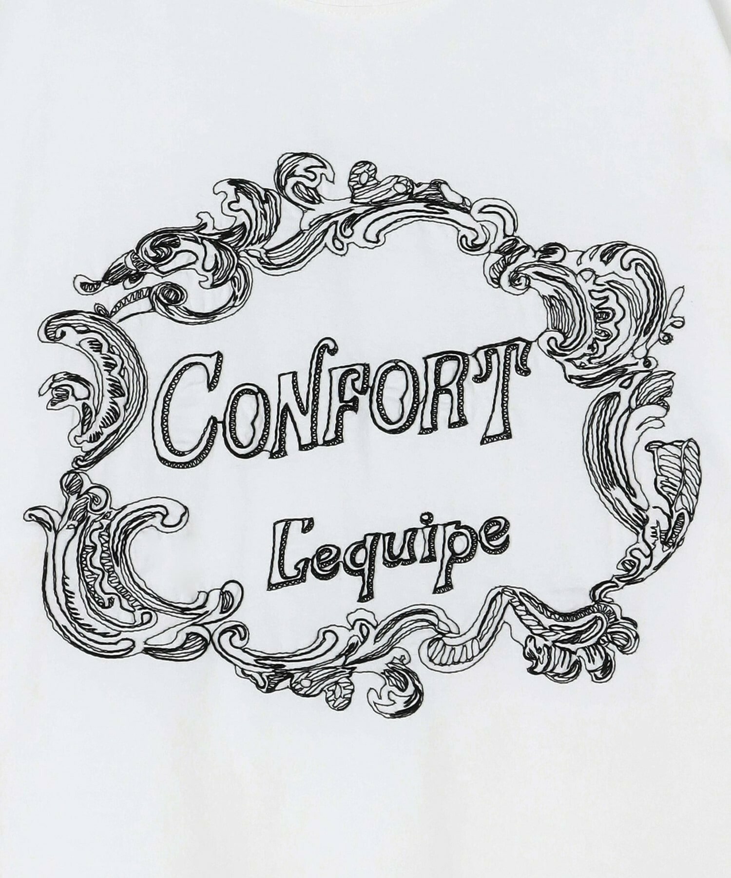 【L'EQUIPE】【Lサイズ】フレームロゴTシャツ 詳細画像 ホワイト 13