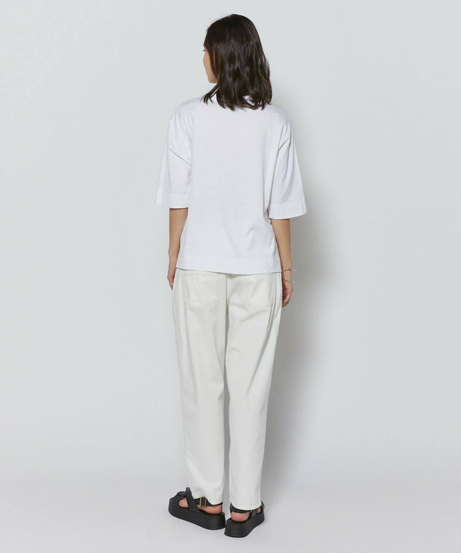 【L'EQUIPE】【Lサイズ】フレームロゴTシャツ 詳細画像 ホワイト 3