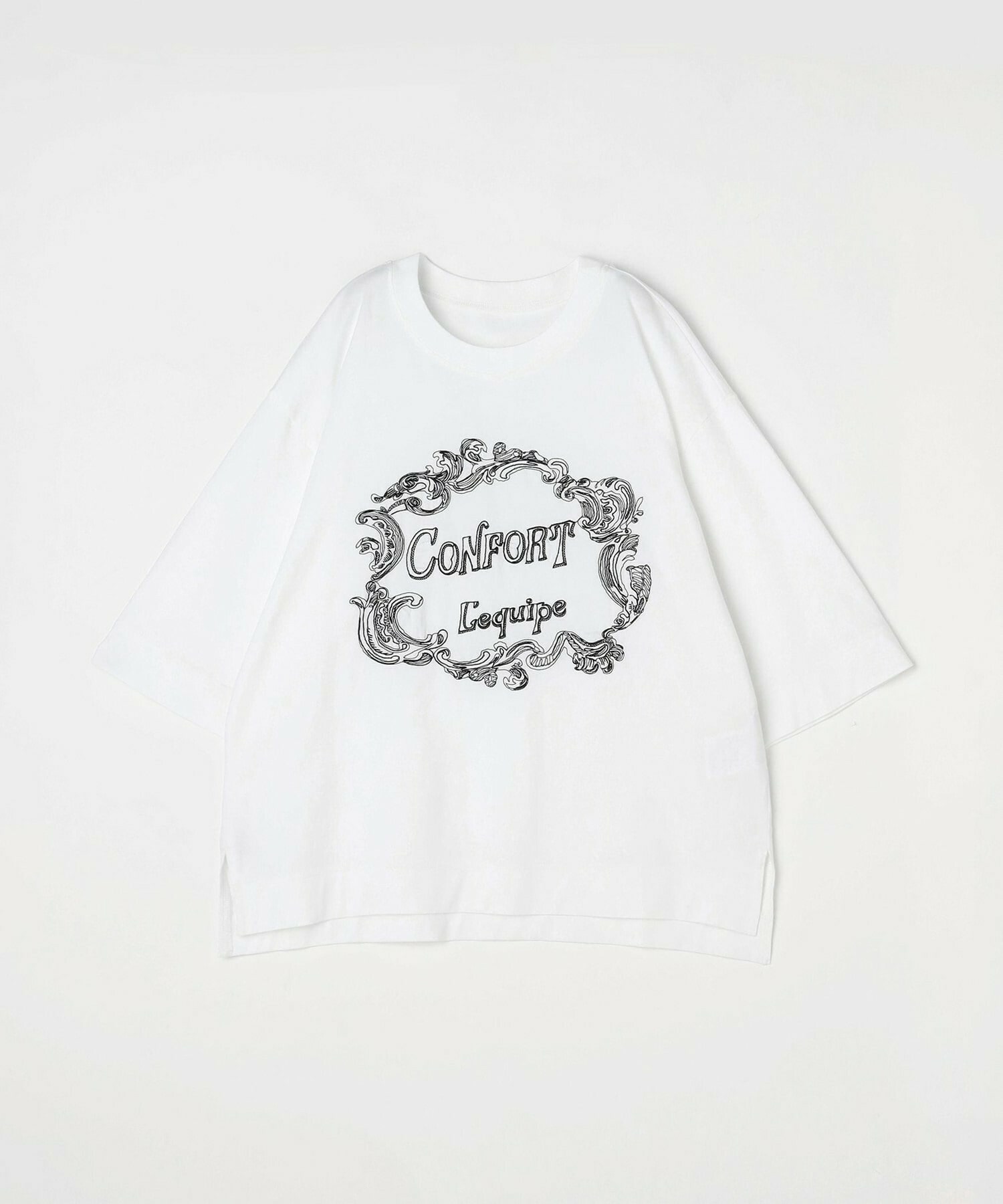 【L'EQUIPE】【Lサイズ】フレームロゴTシャツ 詳細画像 ホワイト 8