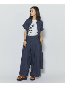 【L'EQUIPE】【Lサイズ】フラワー顔料プリントTシャツ 詳細画像 ブラック 3