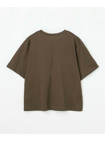 【L'EQUIPE】【Lサイズ】60/2シルケット天竺フラワーロゴプリントTシャツ 詳細画像 カーキ 11