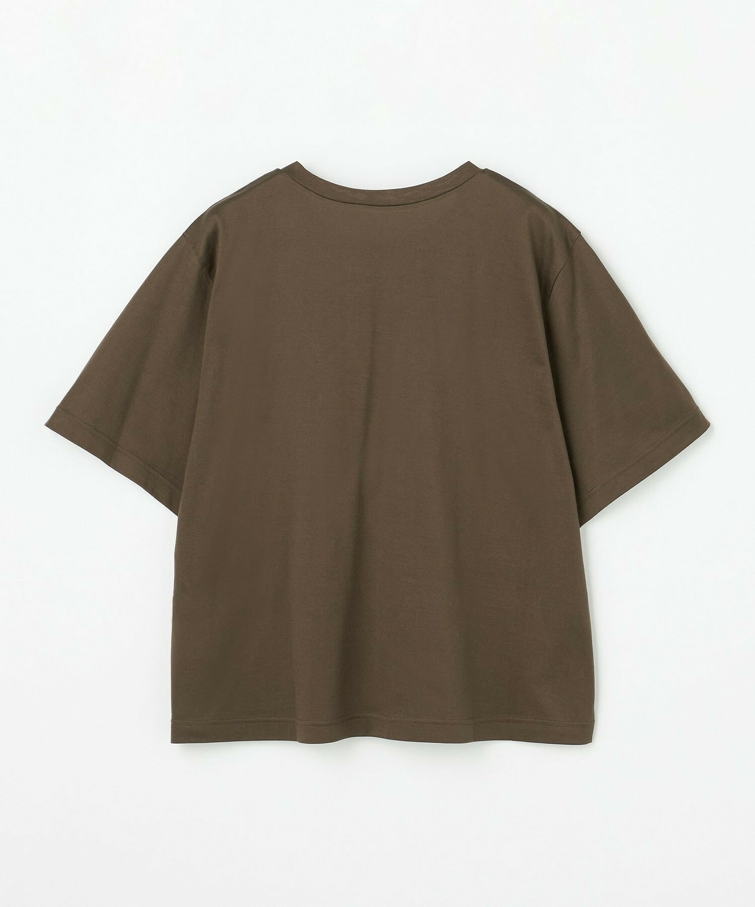 【L'EQUIPE】【Lサイズ】60/2シルケット天竺フラワーロゴプリントTシャツ 詳細画像 カーキ 11