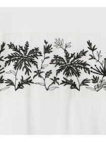 【L'EQUIPE】【大きいサイズ】オーガンジー刺繍Tシャツ 詳細画像 ホワイト 12