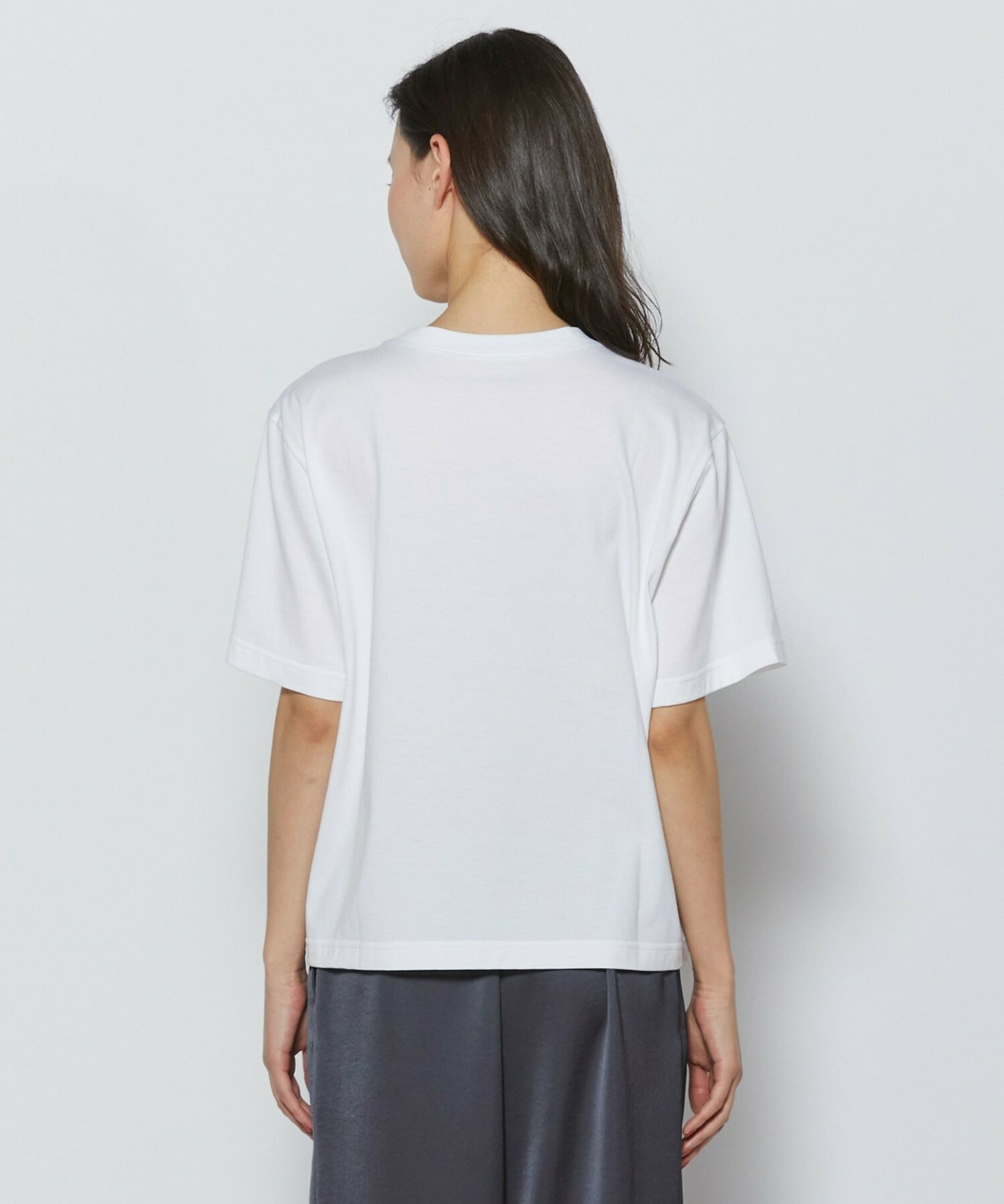 【L'EQUIPE】【Lサイズ】オーガンジー刺繍Tシャツ 詳細画像 ホワイト 7