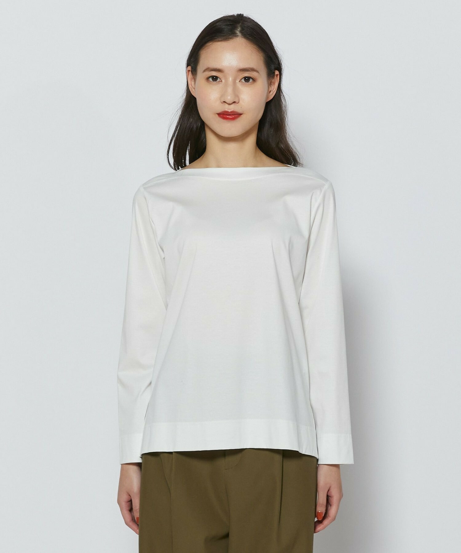 【L'EQUIPE】【Lサイズ】パーフェクトコットンカットソー 詳細画像 ホワイト 5