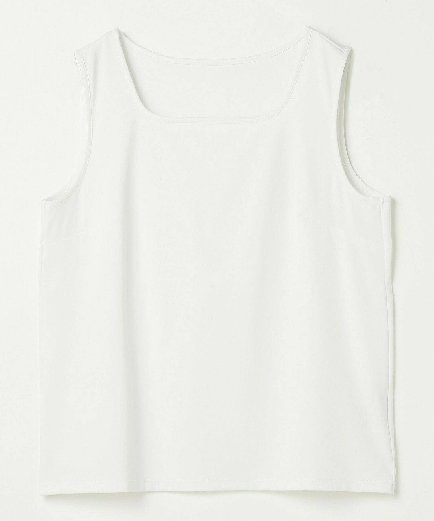 【L'EQUIPE】【Lサイズ】ベアスムーススクエアタンクトップ 詳細画像 ホワイト 1