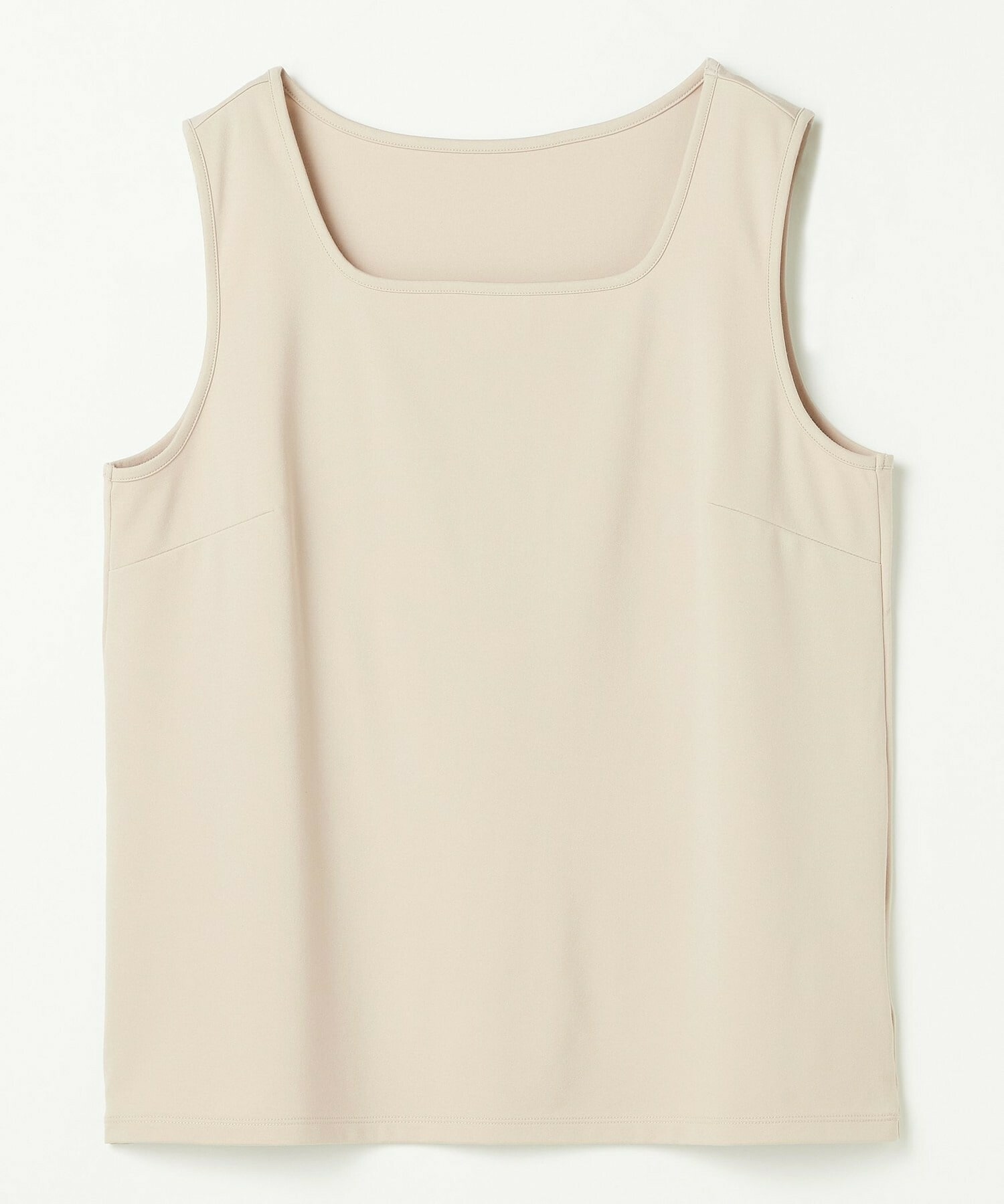 【L'EQUIPE】【Lサイズ】ベアスムーススクエアタンクトップ 詳細画像 ベージュ 1