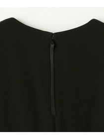 【L'EQUIPE】【大きいサイズ】バックサテンAラインワンピース＜現行素材＞ 詳細画像 ブラック 11