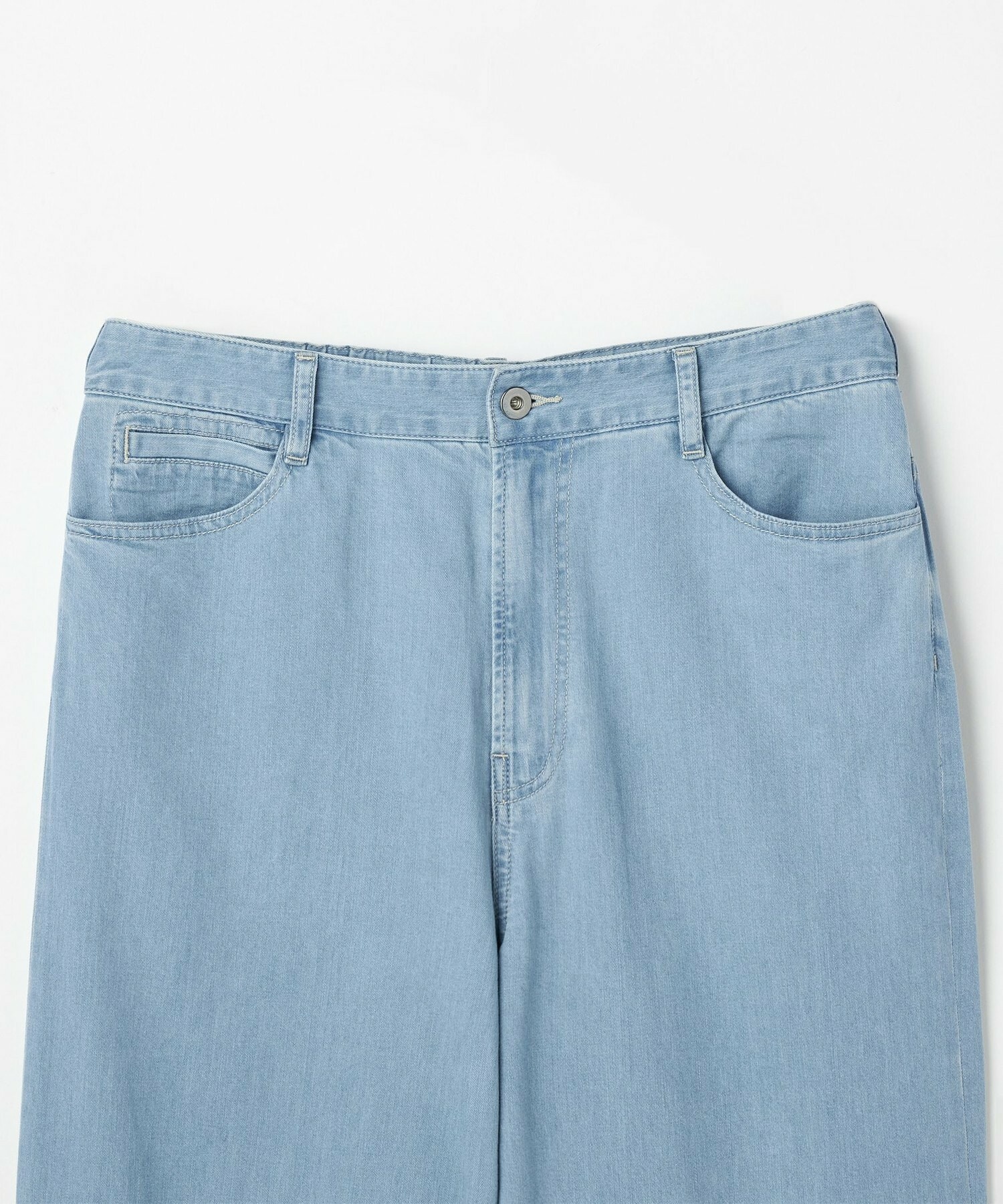 【L'EQUIPE】【大きいサイズ】7ozストレッチセミワイドデニムパンツ 詳細画像 ライトブルー 2