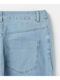 【L'EQUIPE】【大きいサイズ】7ozストレッチテーパードデニムパンツ 詳細画像 ライトブルー 4