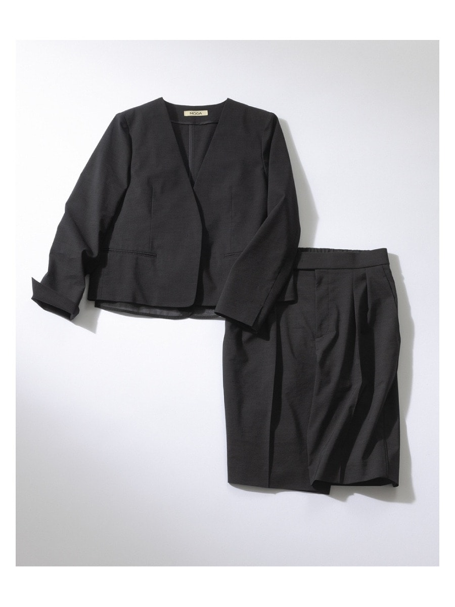 #1 Nocollar Short Jacket & Half Slacks