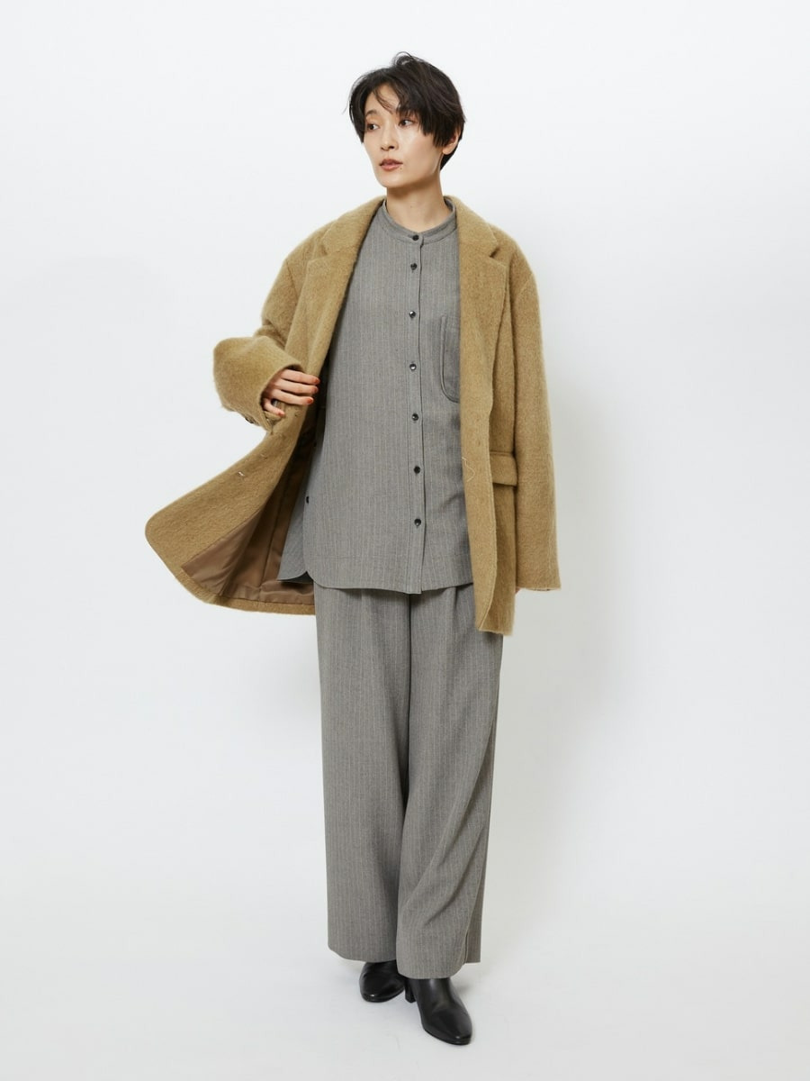 SHAGGY TAILORED COAT