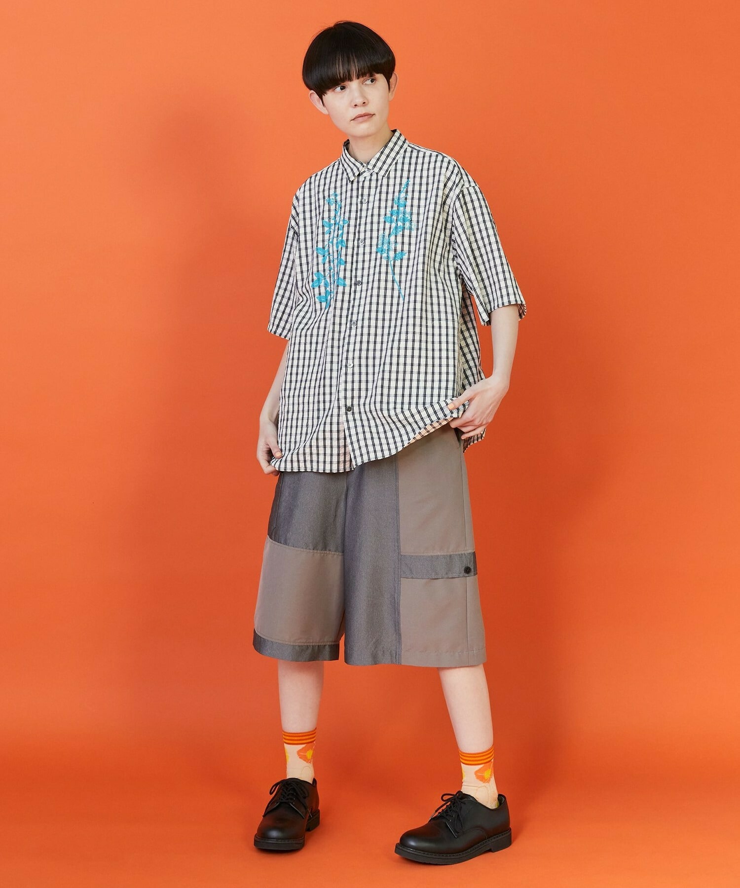 【FRAPBOIS】ミックショートパンツ 詳細画像 ブラック 9