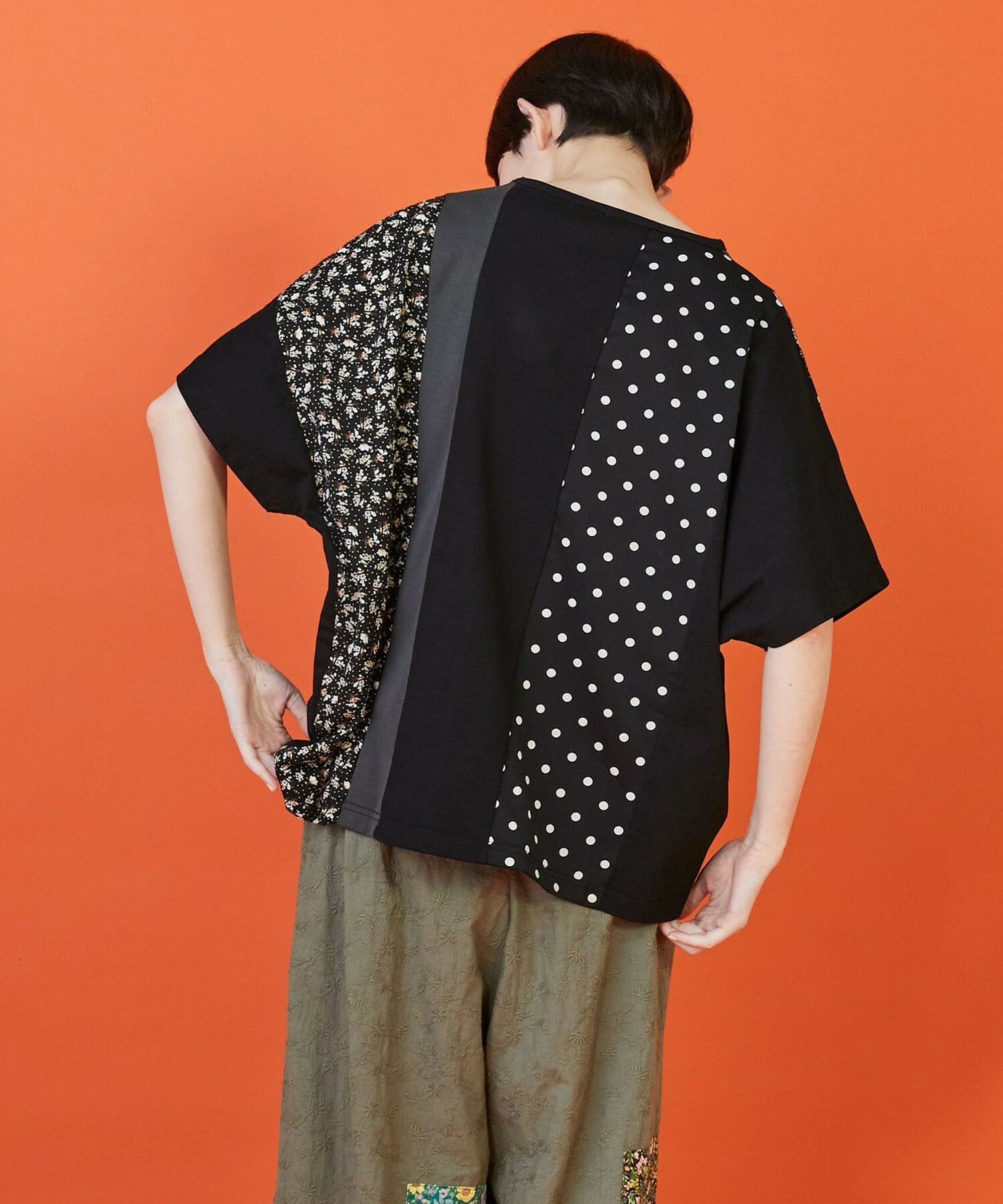 【FRAPBOIS】フラワードット Tシャツ 詳細画像 ブラック系その他 10