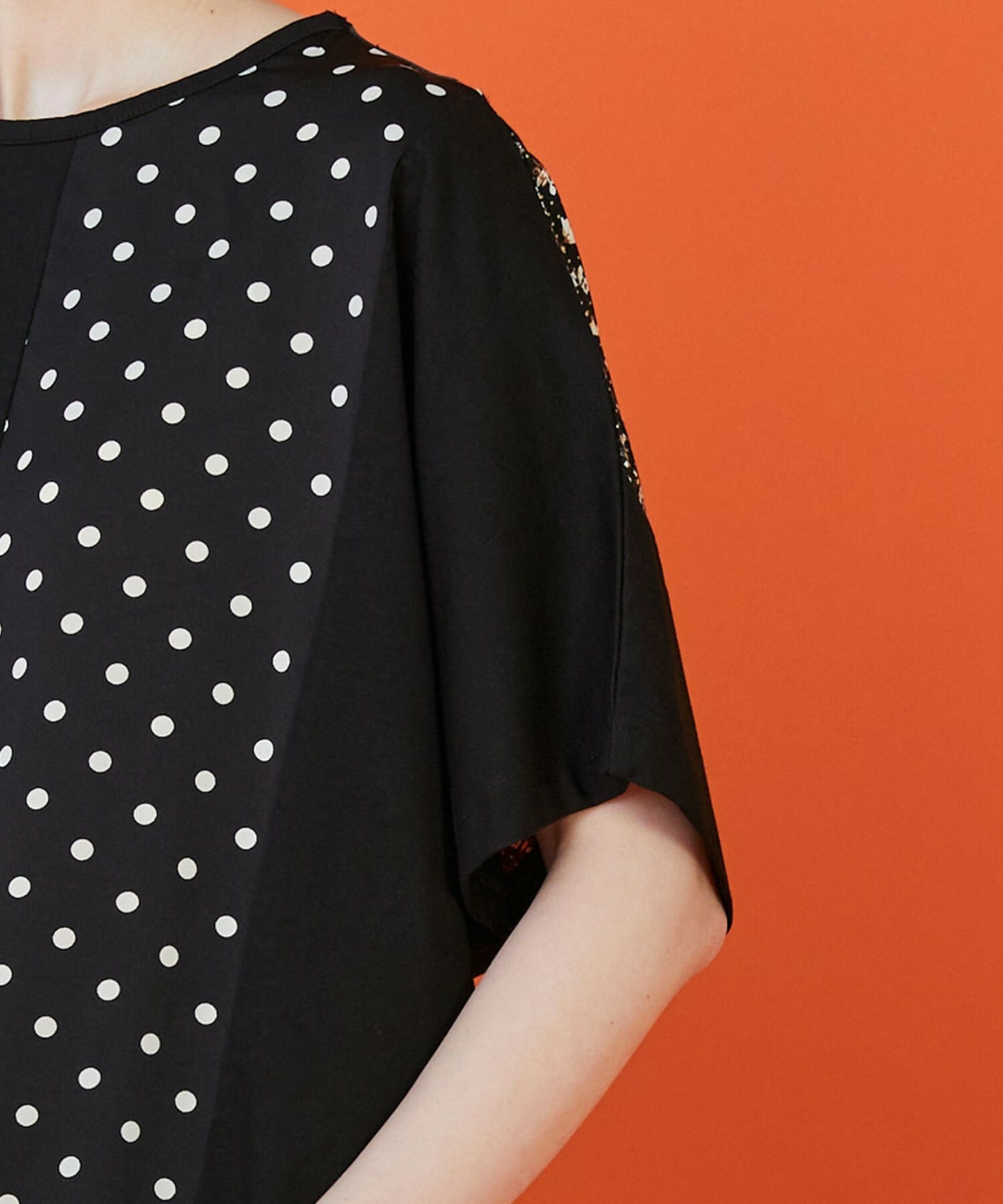 【FRAPBOIS】フラワードット Tシャツ 詳細画像 ブラック系その他 9