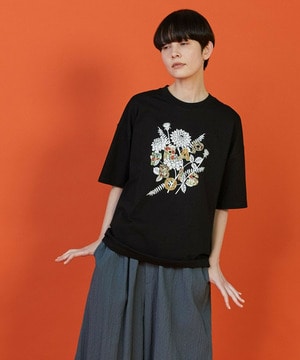 【FRAPBOIS】フラワーロゴＴシャツ 詳細画像 ブラック 1