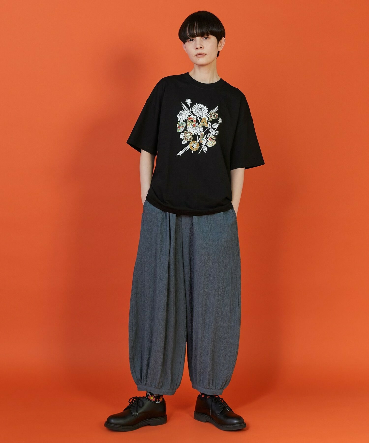 【FRAPBOIS】フラワーロゴＴシャツ 詳細画像 ブラック 13