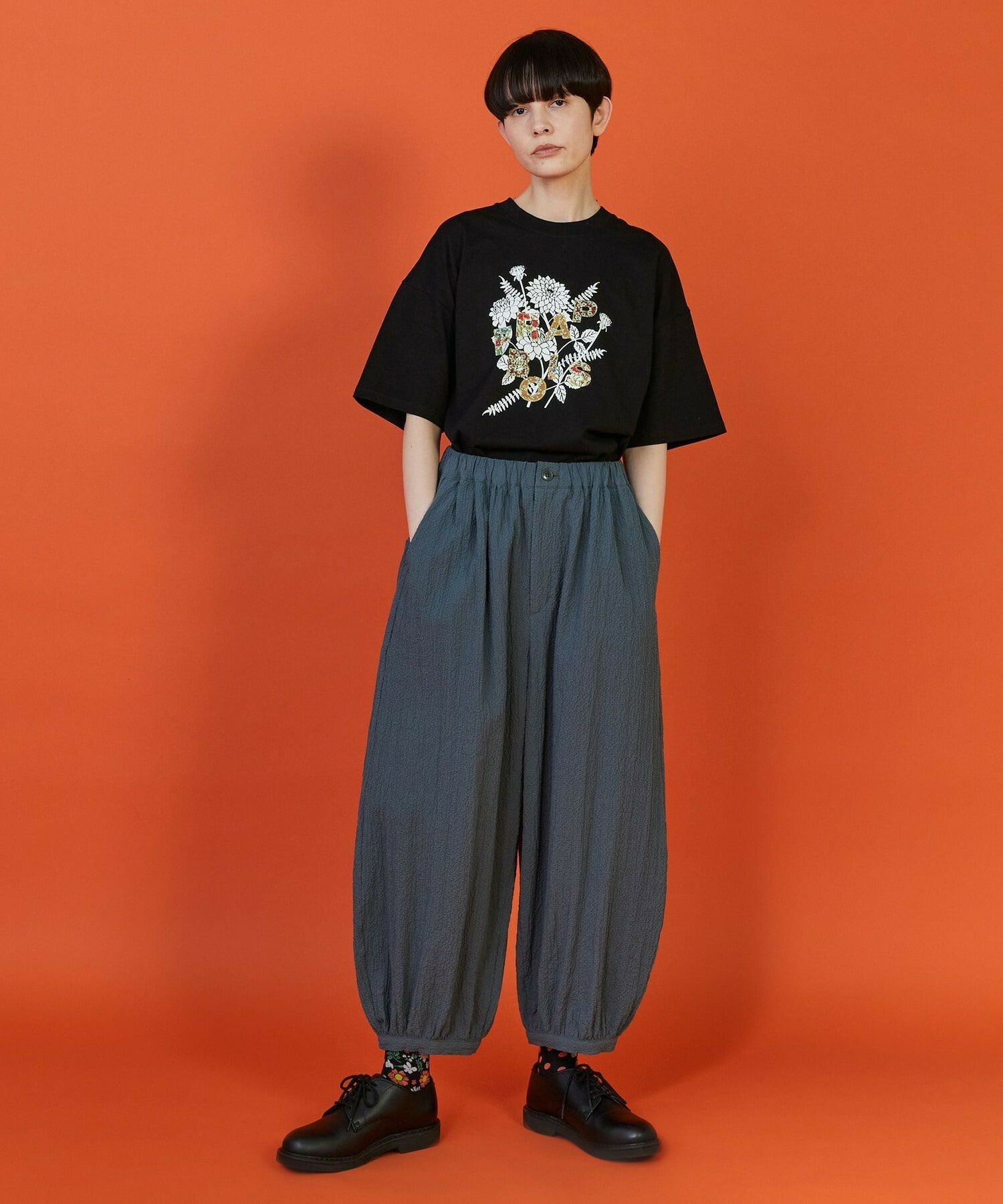 【FRAPBOIS】フラワーロゴＴシャツ 詳細画像 ブラック 16