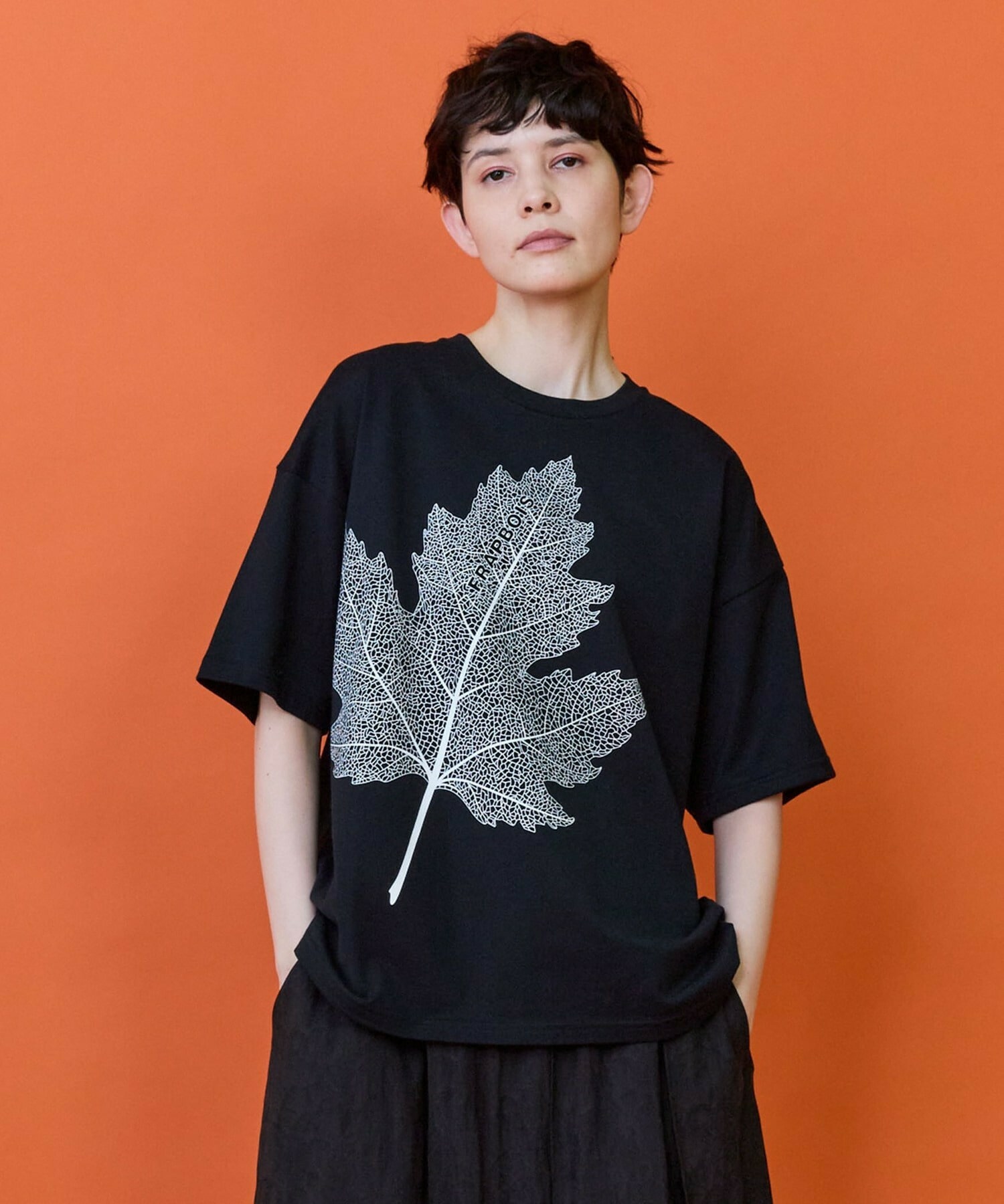 【FRAPBOIS】メープルTシャツ 詳細画像 ブラック 1