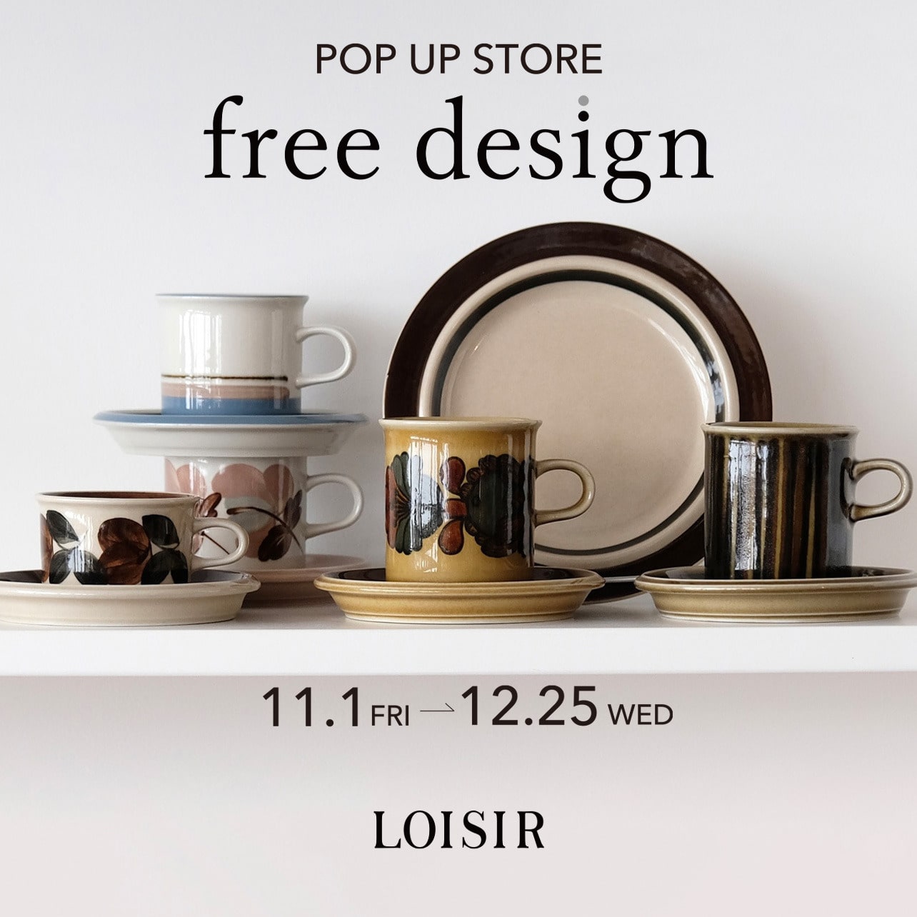 【free design】POP UP STORE開催