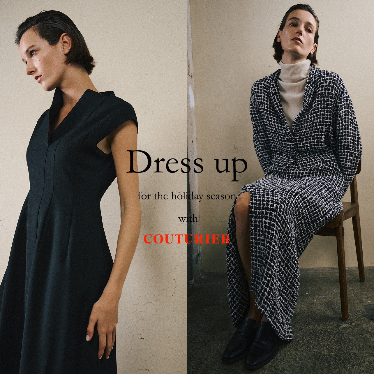 Dress up for the holidayseason with COUTURIER