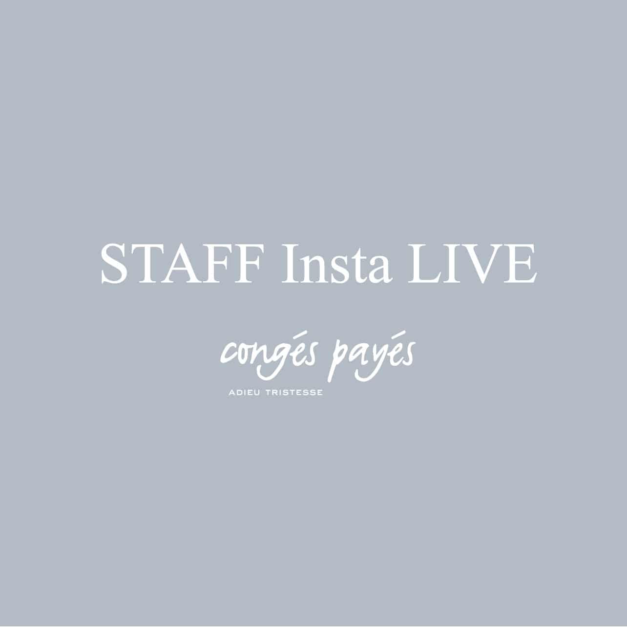  STAFF Insta Live