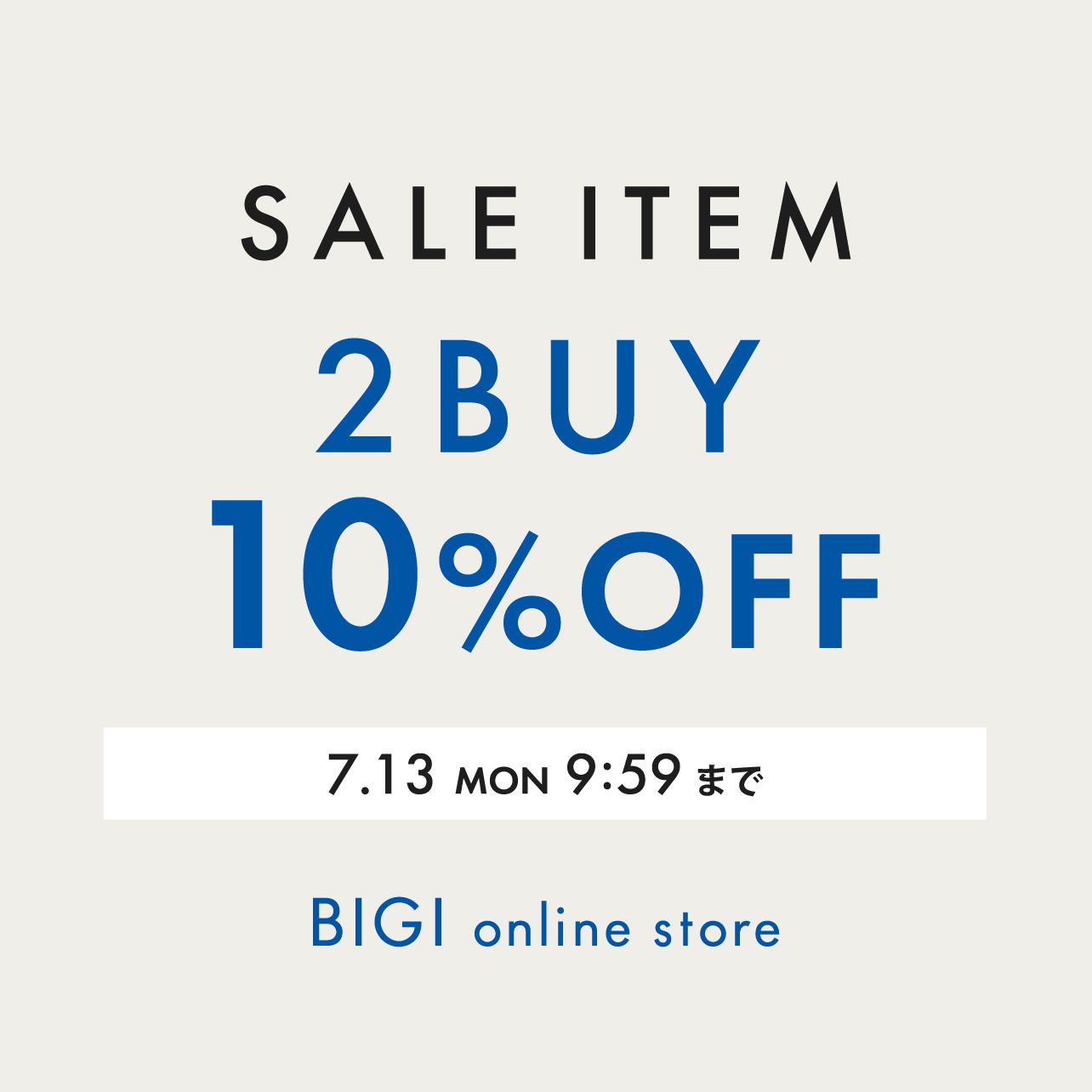 【期間限定】SALE ITEM 2BUY10%OFF